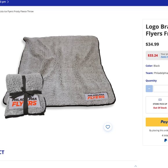 New Logo Brands Pensacola Ice Flyers Frosty Fleece Throw – NHL Licensed - Picture 1 of 3